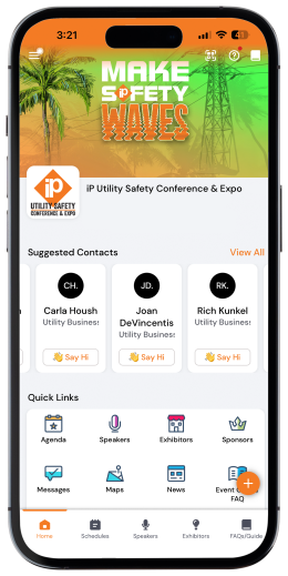 iP Utility Safety Conference & Expo iPhone Mockup